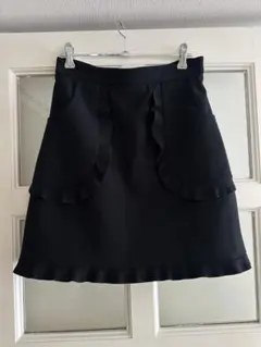 RED VALENTINO レッドヴァレンティノ フリル ミニスカート ブラックのサムネイル