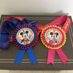 ディズニー　バースデー　ロゼット　ミッキー　ミニー　2018