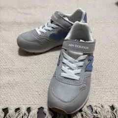 new balance スニーカー グレー/ブルー 21cm
