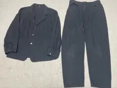 無印良品　紳士 和紙混カルゼジャケット・５ポケットワイドパンツ　セットアップ