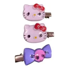 ハローキティ ぷっくりったいヘアクリップ