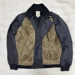 【希少】DIESEL ディーゼル ラグジュアリー ファー ブルゾン 黒Y2K