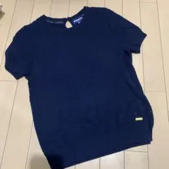 BURBERRY BLUE LABEL 半袖ニット ネイビー 38のサムネイル