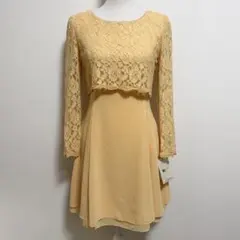 ヴィンテージ 東京ソワール Aライン シフォンワンピース 上品フェミニン