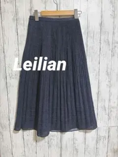 ★レリアン 花柄刺繍 コットンロングスカート 大きいサイズ13号★　　黒/ブラック/ソフトプリーツ/綿/透かし絵柄/XL相当/22078-NI0319 花柄 スカート（レディースファッション）の通販