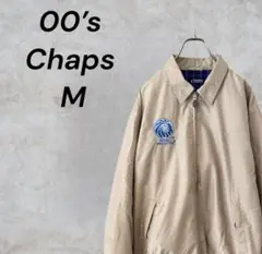 【希少/00s】CHAPS チャップス スイングトップ 企業刺繍 独立後タグ M