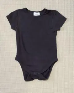 next baby チャコールグレー 半袖ボディスーツ　3-6months