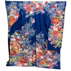 ☆中古品☆振袖 単品 正絹 花模様B級品ヤケ有り振袖 - メルカリ