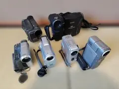 ジャンク品　ビデオカメラ CANON・Victor・SONYなど6台　着払いのサムネイル