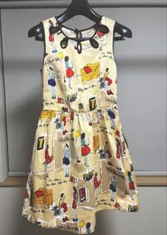kate spade イラストプリント ノースリーブワンピース サイズ2