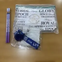 JRA WINS浅草 オリジナル カードケース 鉛筆 クリアポーチUMACA