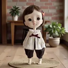 ✻花うさぎ✻お腹チラ見せブラウス+バルーンパンツ dayuanbao