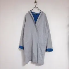 INDIVI インディヴィ（38）長袖 カーディガン フード付き　ロング丈 無地