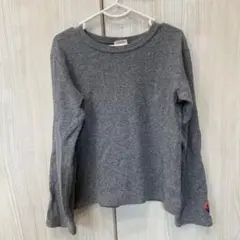男の子用長袖カットソー　トレーナー　130cm ジャンクストアー　グレー