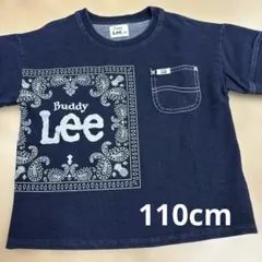 Buddy Lee バンダナ柄 ポケット Tシャツ 110cm デニム風のサムネイル