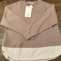 レイヤードデザイン 長袖トレーナー