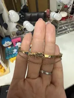 COACH ゴールド 馬車モチーフ ブレスレット