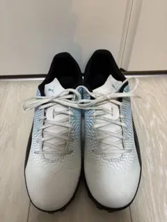 Puma フットサルシューズ ホワイト/ブルー