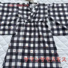 新品未使用ワンピース浴衣110120cmサマンサモスモス金魚柄 帯リボン付女の子