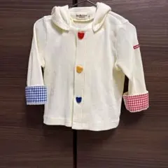 未使用　ミキハウス　パーカー　フード取り外し可能　90〜100サイズ