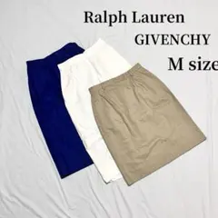 ラルフローレン　ジバンシィ　ヴィンテージスカート　3点セットまとめ売り　M相当