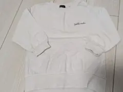 値下げ！petit main ホワイト オーガニックトレーナー 90