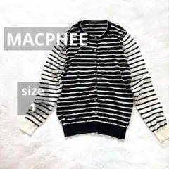 MACPHEE ストライプカーディガン サマーカーディガン　春夏　サイズ1のサムネイル