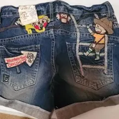 ロリータ ジーンズ デニム 半ズボン ショートパンツ