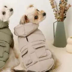 モンシェリポケット付きくま耳フードダウンジャケット Mサイズ