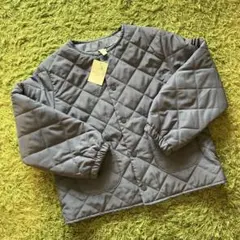 【新品】Samansa Mos2 Lagom ノーカラーキルトジャケット