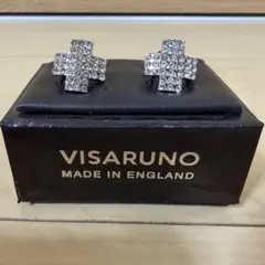 VISARUNO クロスデザイン カフリンクス ラペルピンセット