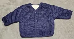 リバーシブルアウター 80サイズ ネイビー/アイボリー