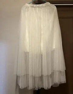 INGNI ティアード　チュールフリルスカート　ロング