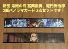 新品 映画 鬼滅の刃 無限城編 入場者特典 3面パノラマカード 義勇、炭治郎