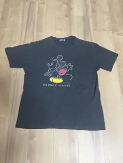 Tokyo Disneyland ミッキーマウス Tシャツ ブラック LL