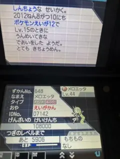 ポケモン　ブラック2 配布ポケモンあり　箱無し
