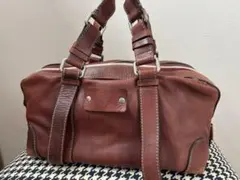 chloe クロエ ボストンバッグ パッツィー レザー ダークブラウン