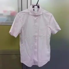 半袖ワイシャツ　メンズ　ピンクのサムネイル