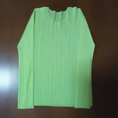 PLEATS PLEASE ピーコックグリーン長袖トップス　サイズ3 PLEATS PLEASE ピーコックグリーン長袖トップス サイズ3 - メルカリ
