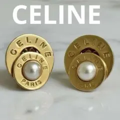 CELINE セリーヌ フープロゴピアス ゴールド 片方 WCA3252 - メルカリ