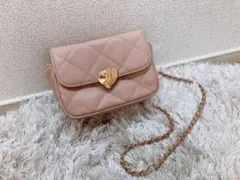 キルティングミニショルダー　ピンク