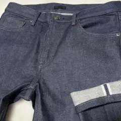 新品同様UNIQLO ユニクロ KAIHARA カイハラ セルビッチ デニム赤耳のサムネイル