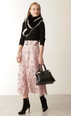 週末お値下げ★新品未使用★美品★ストライプMIXファーティペット