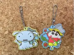クレヨンしんちゃん ぷっくりラバマスグミ ２種セット シロ キーホルダー