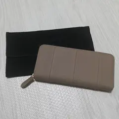 【raficaro】新品 グレージュ 長財布ラウンドファスナー グレージュのサムネイル