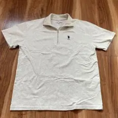 U.S. POLO ASSN. ハーフジップポロシャツ L