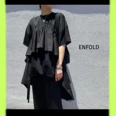ENFOLD エンフォルド CLEAR 天竺 レイヤード T-SHIRT 黒 - メルカリ