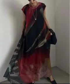 AMERI 2WAY FLOWER LAYERED SHEER DRESS - メルカリ