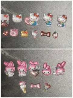 サンリオ　マイメロディー　キティー　ボンボンドロップシール　使用済み