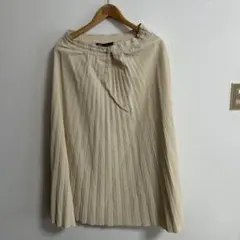ZARA ベージュ プリーツロングスカート